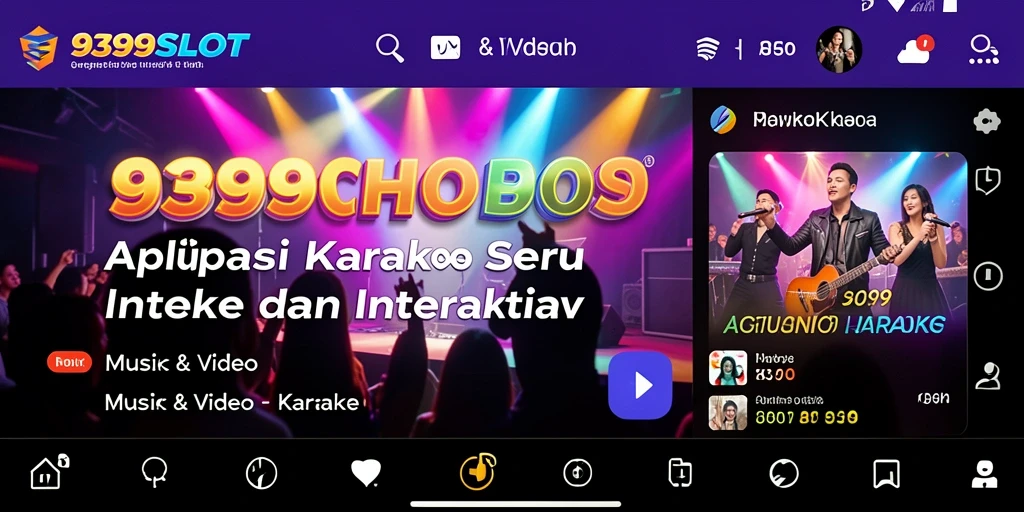 Antarmuka aplikasi 9399SLOT yang menarik dan fungsional.