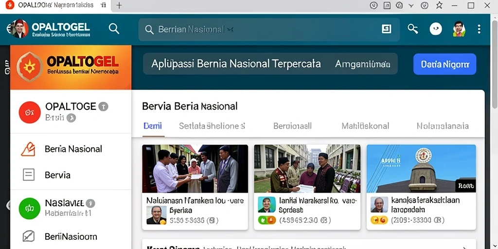 Tampilan antarmuka aplikasi OPALTOGEL yang modern dan informatif.