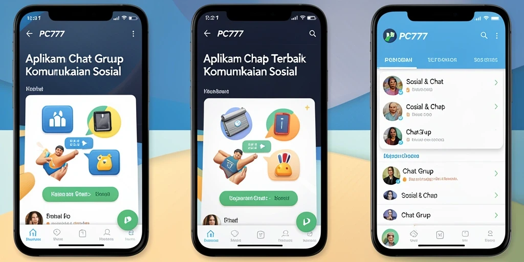 Antarmuka bersih dan mudah digunakan untuk obrolan grup.